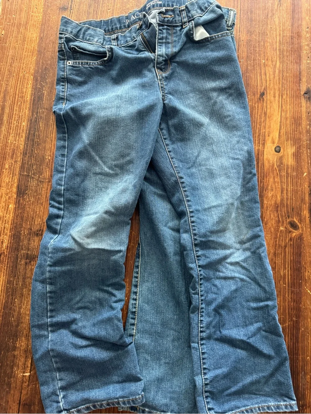 2 pk The Children's Place Blue Kids Denim Jeans - Medium & Dark Wash Pair